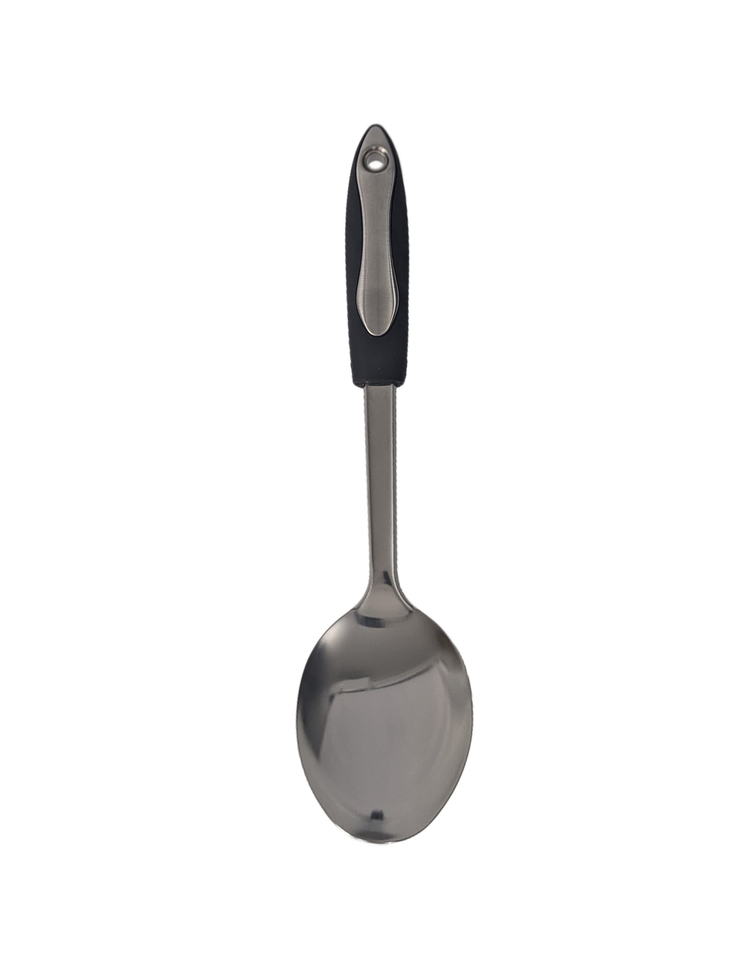 EFG Home, Rubber Handle Stainless Steel Solid Spoon 1